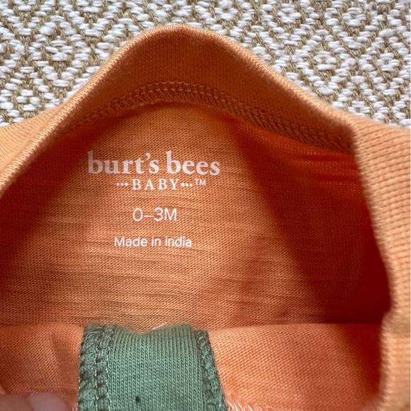 🌟3/$20🌟 NWOT Burts Bees Baby Organic Cotton Short Romper - Picture 3 of 5